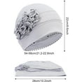 thumbnail image 2 of PHOGARY 4pcs Chemo Headwear for Women, Turbans Cap Beanie Hat Head Wraps Hair Coverings for Women, Women's Sleep Caps Chemo Cancer Hat with Flower Design, 2 of 7