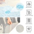 thumbnail image 3 of Yayeee Bath Rugs for Bathroom Floor Set of 2 Non Slip Fluffy Soft Absorbent Mat, Beige Cute Cats, 3 of 7