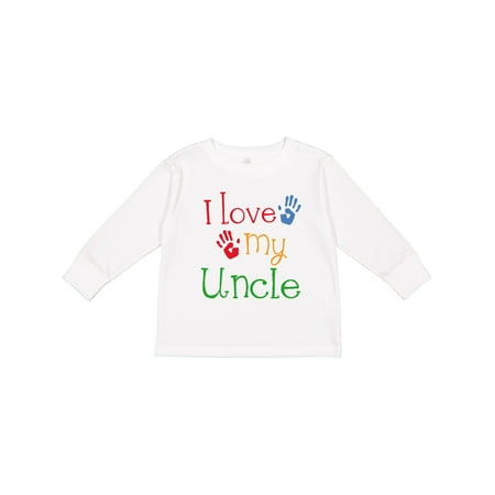 

Inktastic I Love My Uncle Childs Gift Toddler Boy or Toddler Girl Long Sleeve T-Shirt