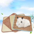 thumbnail image 2 of Pet Rattan Mat Multipurpose Cooling Pad Sleeping Mat Pet Summer Bedding Mat For Rabbit Chinchilla Guinea Pig Hamsters Accessory He Qiyong unisex, 2 of 2