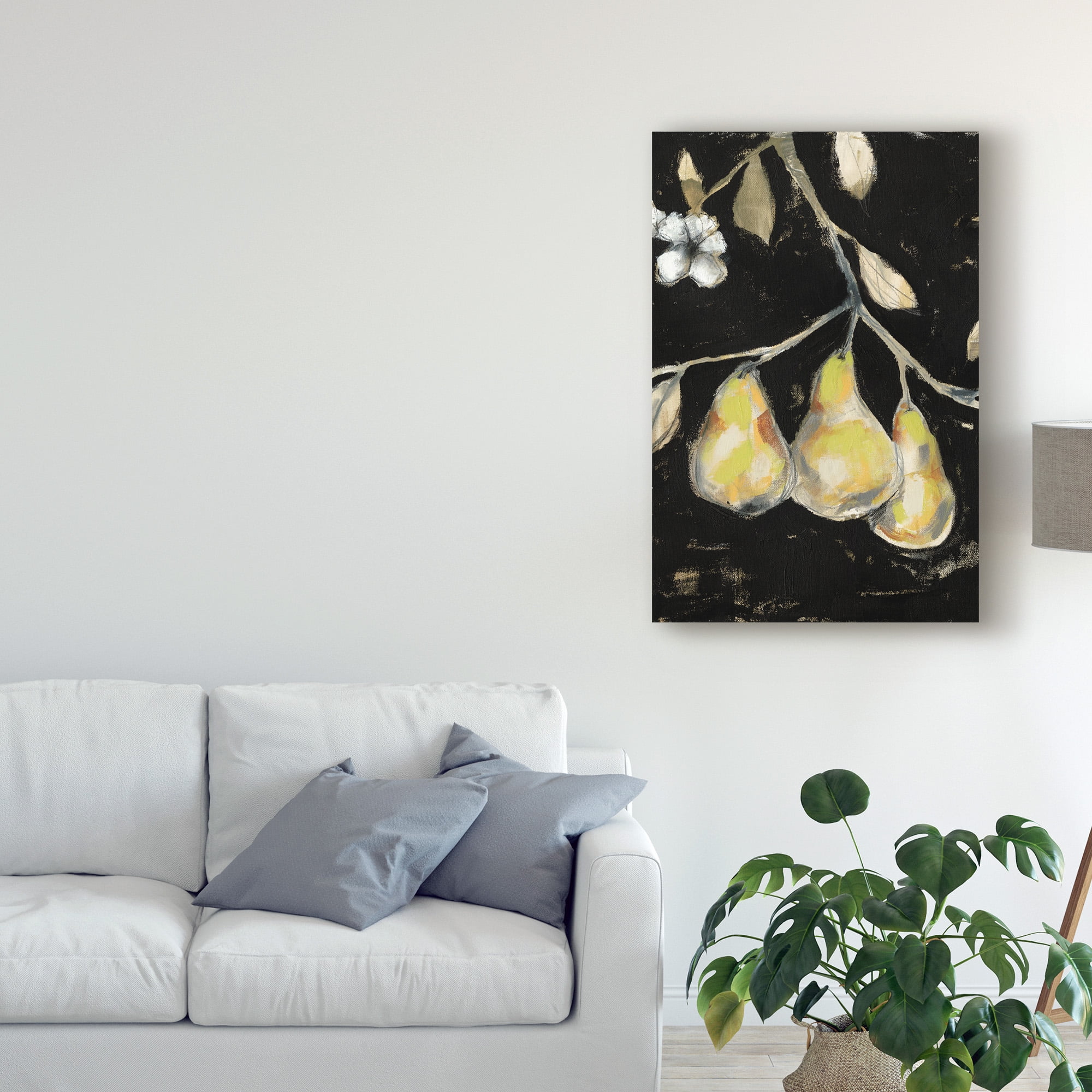 Trademark Fine Art 'Fresh Pears I' Canvas Art by Jennifer Goldberger