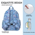 thumbnail image 5 of Paisley Pattern Backpack for School,Cute School Bag,Schoolbag with Adjustable Shoulder Straps & Padded Back,15.25"x11.5"x5.25", 5 of 6