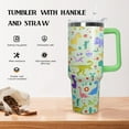 thumbnail image 3 of Stainless Steel Dinosaur Tumbler - 40 oz, Coffee Travel Mug with Lid and Straw, Perfect Dinosaur Gifts for Women, 3 of 6
