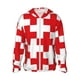 thumbnail image 1 of Fotbe Red Cross 1 Chaqueta con Protección Solar UPF 50+ para Hombre y Mujer, Camisa con Capucha y Bolsillos-XX-Large, 1 of 7