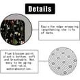 thumbnail image 6 of 4PCS Cute Snowman Christmas Shower Curtain Set, Waterproof Fabric Grey Shower Curtain, Non-Slip Bath Mat Bathroom Rugs, Winter Forest Xmas Tree Snowflake Bird Cardinal Holiday Bathroom Decor, 6 of 7