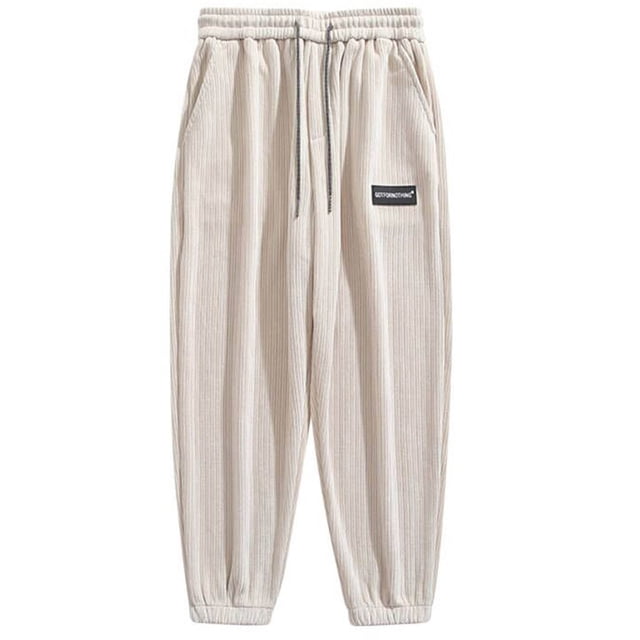 2023 Cargo Pants for Men on Clearance Casual Solid Color Plus Size Zippered Pocket Cargo Pants Corset Leg Pants Wide Drawstring Elastic Waist Sports Small Foot Pants