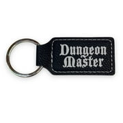 Keychain - Rectangle - Dungeon Master - Leather