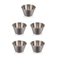 thumbnail image 1 of Yuarrent Taza de salsa, recipiente pequeño para sumergir condimentos, cuenco para servir, soporte de almacenamiento para condimentos, accesorios para Grande 5piezas, 1 of 6
