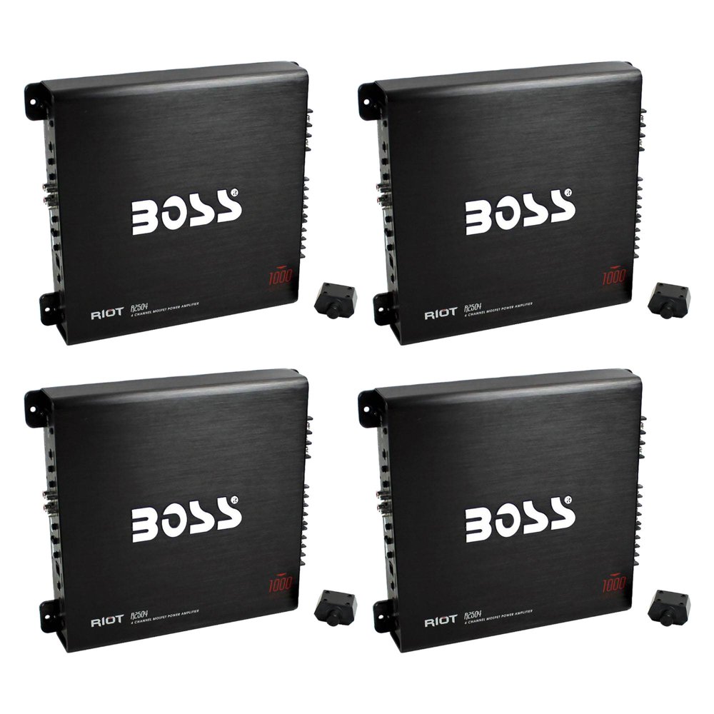 Boss Audio 1000W 4 Channel Car Audio Power Stereo Amplifier w/ Remote