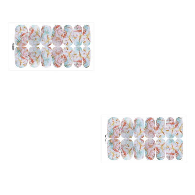 Qarigey Pegatinas para uñas para niñas, kit de herramientas de manicura con parche de envoltura completa tipo 5 Tipo5 2Conjunto