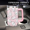 thumbnail image 5 of 40oz Cat Tumbler With Handle,Cat Lover Gifts For Women,Mothers Day/Birthday Gifts For Cats Mom,Stainless Steel Insulated Coffee Cup With Lid and Straw, 5 of 6