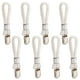 thumbnail image 1 of KDJ Cotton Blend Towel Holder Clips with Stainless Steel Buckle, No Drilling Kitchen Tea Towel Hanger, Space-Saving Bathroom Organizer, Easy Install Beige Hooks for Hanging, 1 of 10