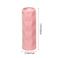 thumbnail image 2 of Wave-Designed Plastic Vase - Modern Minimalist Shatterproof Flower Pot for Home Decor, Durable Container for Dry & Wet Flower Arrangements, Sleek Home Office Desktop Accent, 7.9*2.8in, Pink, 2 of 7