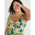 thumbnail image 2 of Time and Tru Women's and Women's Plus V Wire One Piece Swimsuit, Sizes XS-3X, 2 of 5