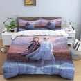 thumbnail image 5 of Juego de cama de tres piezas con estampado de dibujos animados de Disney Frozen Elsa y funda de almohada para niños o adultos, tamaño King, Queen, Full y Twin, 5 of 5