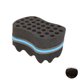 thumbnail image 5 of Esponja Cepillo Para El Cabello Negro Estilo De Doble Cara Multifuncional Rizador De Pelo Giro Esponja Rizador Para Mujer Hombre Hogar 2 Uds Speravity CE002112-00, 5 of 6