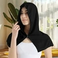 thumbnail image 3 of Bxaolu Cooling Hoodie Towel, Absorbent Quick-Drying Cooling Towels for Neck and Face, Sun Protection Cooling Neck Wraps Sport Head Cooling Towel in Hot Weather, Black, 3 of 7