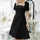 thumbnail image 1 of Fashion Women's Dress Sexy Backless Skirt Loose Short Sleeve Dress for Summer, 1 of 2