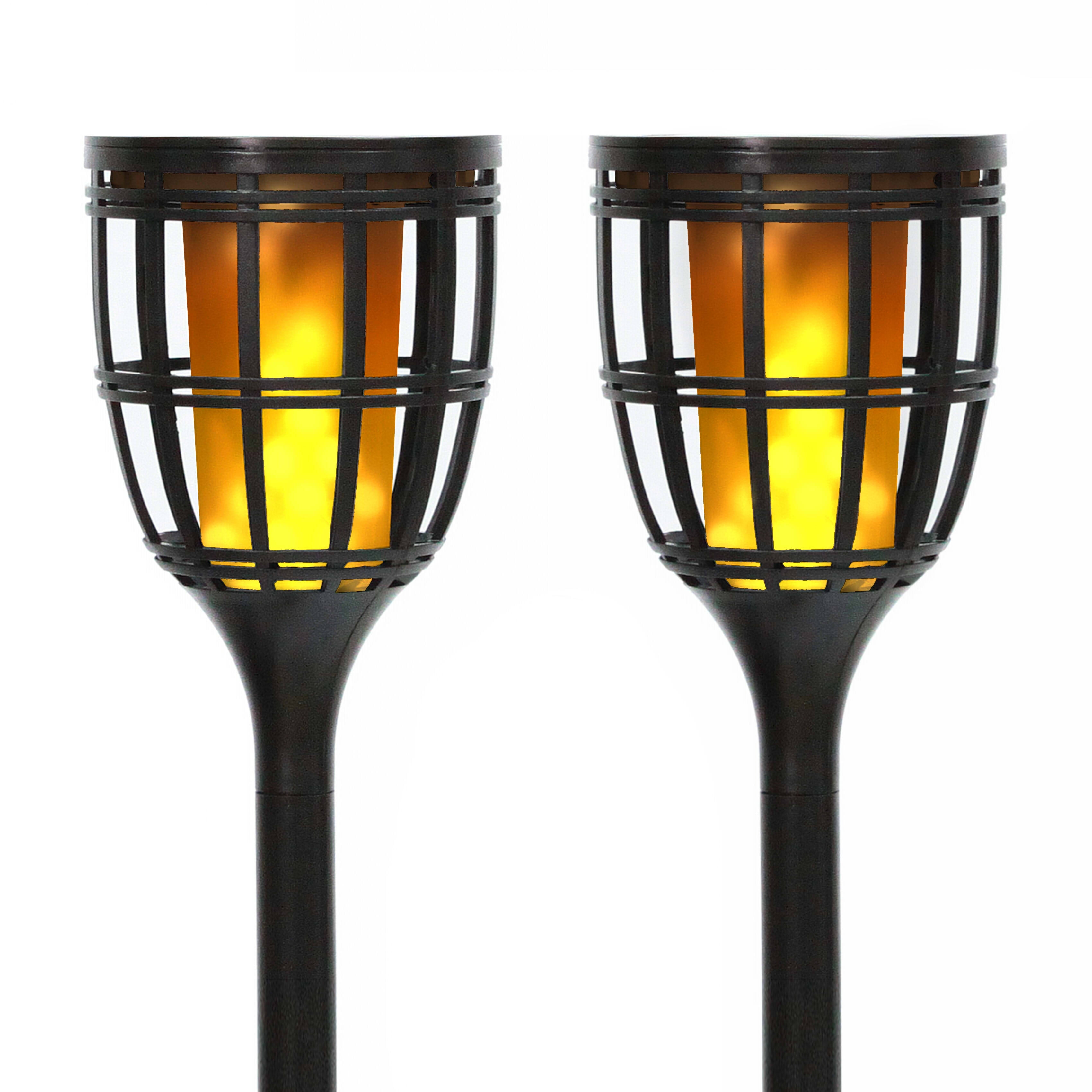 Techko Solar Torch Lights 2 Pack
