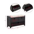 thumbnail image 5 of Best Master Furniture Delport Storage Bench with Padded Cushion (Espresso), 5 of 5