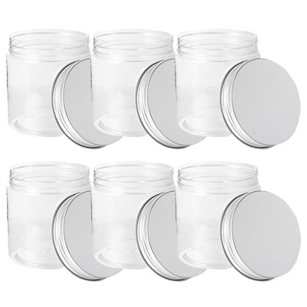 6pcs Transparent Mason Canning Jars With Lids Reusable Mason Jars Household Sundries Storage Jar