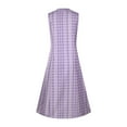 thumbnail image 5 of JINMGG Summer Dresses for Women under $10,Women's Fashion Casual Sleeveless V-Neck Button Striped Print Pocket Maxi Dress, 5 of 8