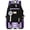 Black Purple, variant on School Backpack for Girlish Backpacks for Elementary Student Teen School Bag Bookbag with USB Charge Port