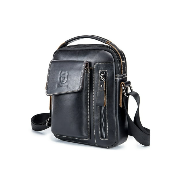 HiMONE Men Satchel Leather Crossbody Bags Boys Top Handle Shoulder
