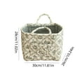 thumbnail image 2 of Yucurem Boho Fabric Storage Basket with Handles, Large Capacity Foldable Floral Organizer for Clothes and Sundries, Quilted Puffer Tote Bag for Home, Picnic, Shopping, Travel, 2 of 8