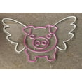 thumbnail image 3 of Craftnamesign Pig FLy Neon Sign, Animal Cute Wall Decor, Pig Lover Gifts, 3 of 4