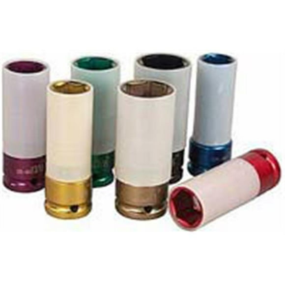 Astro Pneumatic AST-7870-21 21 mm Impact Socket With Chrome Protective Plastic Sleeve And Shallow Broach