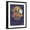 Black Frame, variant on Art.com Vintage Dark Floral on Indigo I Art Print, 12" x 16"