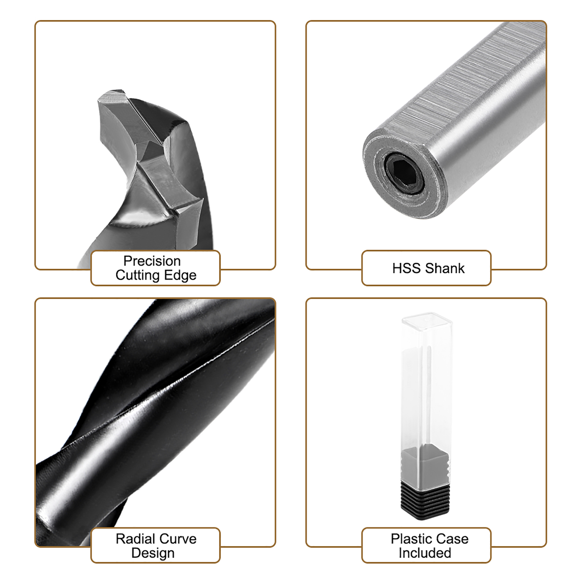 Buy Brad Point Drill Bits for Wood 12.5x70mm Forward Turning HSS