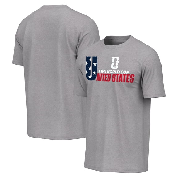 Men's Outerstuff Heather Gray USA FIFA World Cup 2026 T-Shirt