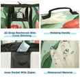 thumbnail image 2 of RMDQTR Durable Large Laundry Backpack with Drawstring Closure Ideal for Laundry Trips,Travel&Camping White Red Tulips, 2 of 7