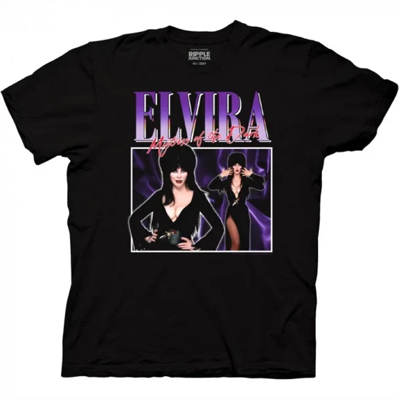 RARE Elvira, Mistress of the Dark Mens Unisex T-Shirt -Available Sm to 3x -new