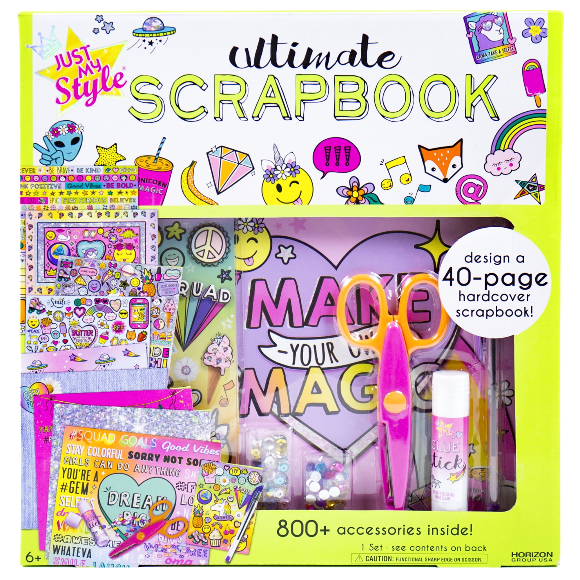 Girl Goal Scrapbook Page Kit 