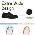 thumbnail image 3 of Mens Lace-up Loafers Fashion Casual Leather Shoes Non-slip Driving Shoes Lightweight Comfortable Walking Shoes Black 10 UK, 3 of 6