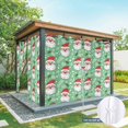 thumbnail image 6 of Outdoor Curtains for Patio Waterproof, Merry Christmas Outdoor Privacy Panels Grommet, Santa Claus Xmas Winter Leaves Snowflake Green Blackout Outside Curtains for Porch/Cabana 54"x108", 1 Panel, 6 of 8