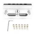 thumbnail image 4 of figatia Dowel Jig for Straight Holes Set Tool Versatile Adjustable Width 0.4inch-2.3inch Drill Jig with 6 Guide Bushings Silvery, 4 of 8