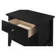 thumbnail image 3 of Primo 2-Drawer Black Nightstand (24"H x 15.5"W x 19"D), 3 of 5
