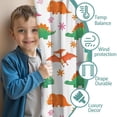 thumbnail image 3 of Blackout Kids Curtains,White Dinosaurs Flowers Pattern Childrens Insulated Curtains Set Of 2,Bedroom Essentials,Toddler Room Decor 42"x54", 3 of 5