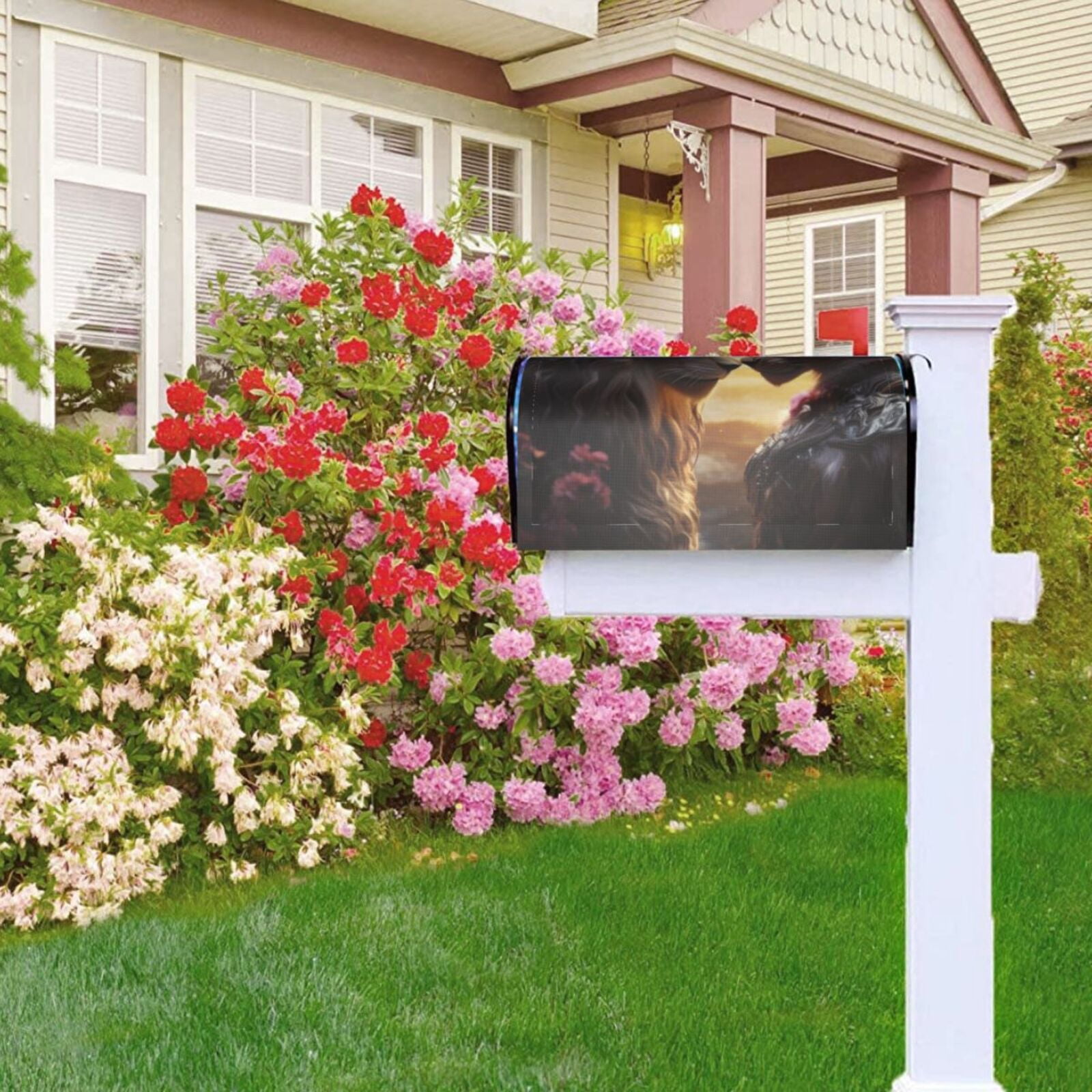 Kdxio Magnetic Mailbox Cover 25.5x21 in Mailbox Cover Outdoor Decoration Holiday Mailbox Covers for Home Garden Yard-25.5x21 in