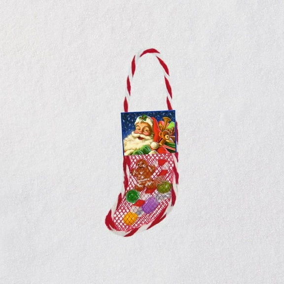 Hallmark Ornament 2018 Lil Stuffed Stocking, MINIATURE - hard to find