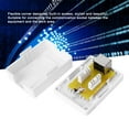 thumbnail image 3 of Shielded Desktop Box 2pcs Category 6 Networks Box Single Port RJ45 Junction Box, Networks Box, for  Engineering Integrated Wiring Work Area, 3 of 7