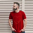 thumbnail image 2 of Valentine's Day Fashion Casual Print Crew Neck Short Sleeve T Shirt (man), 2 of 2