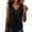 Summer Tops for Women Black, variant on Womens Summer Tops with Oblique Buttons, Sleeveless Shirts for Women Dressy Casual Lightweight V Neck Tank Tops Mothers Gifts