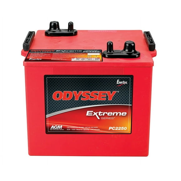 Odyssey Battery Battery ODS-AGM6M Extreme Series; 12 Volt; 1225 Cold Cranking Amps; SAE Or 3/8-16 Inch Stud Terminal; 11.3 Inch Length; 10.6 Inch Width; 9.2 Inch Height