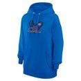 thumbnail image 2 of Women's G-III 4Her by Carl Banks Blue Detroit Pistons Leopard Heart Graphic Fleece Pullover Hoodie, 2 of 3