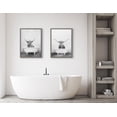 thumbnail image 6 of Blake Highland Cow in the Tub BW 18 in x 24 in Framed Photography Art Prints, by Kate and Laurel, 6 of 6